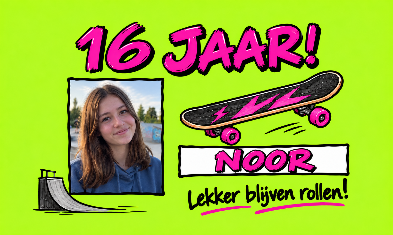 16 jaar spandoek