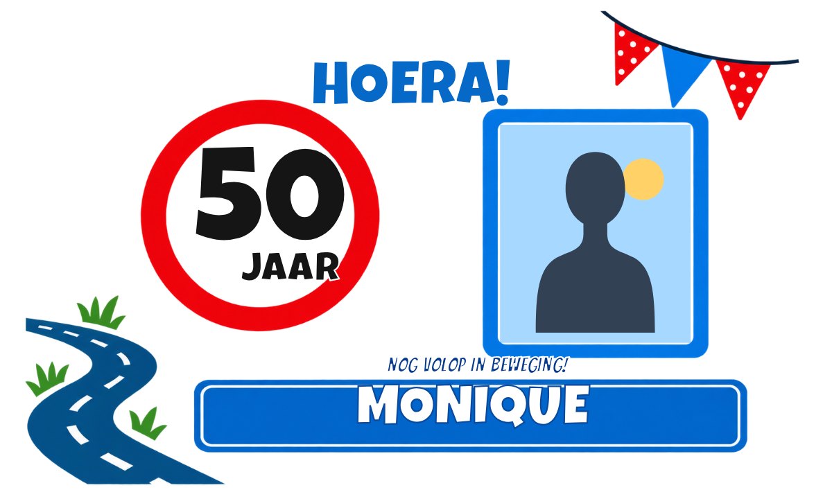 50 jaar spandoek