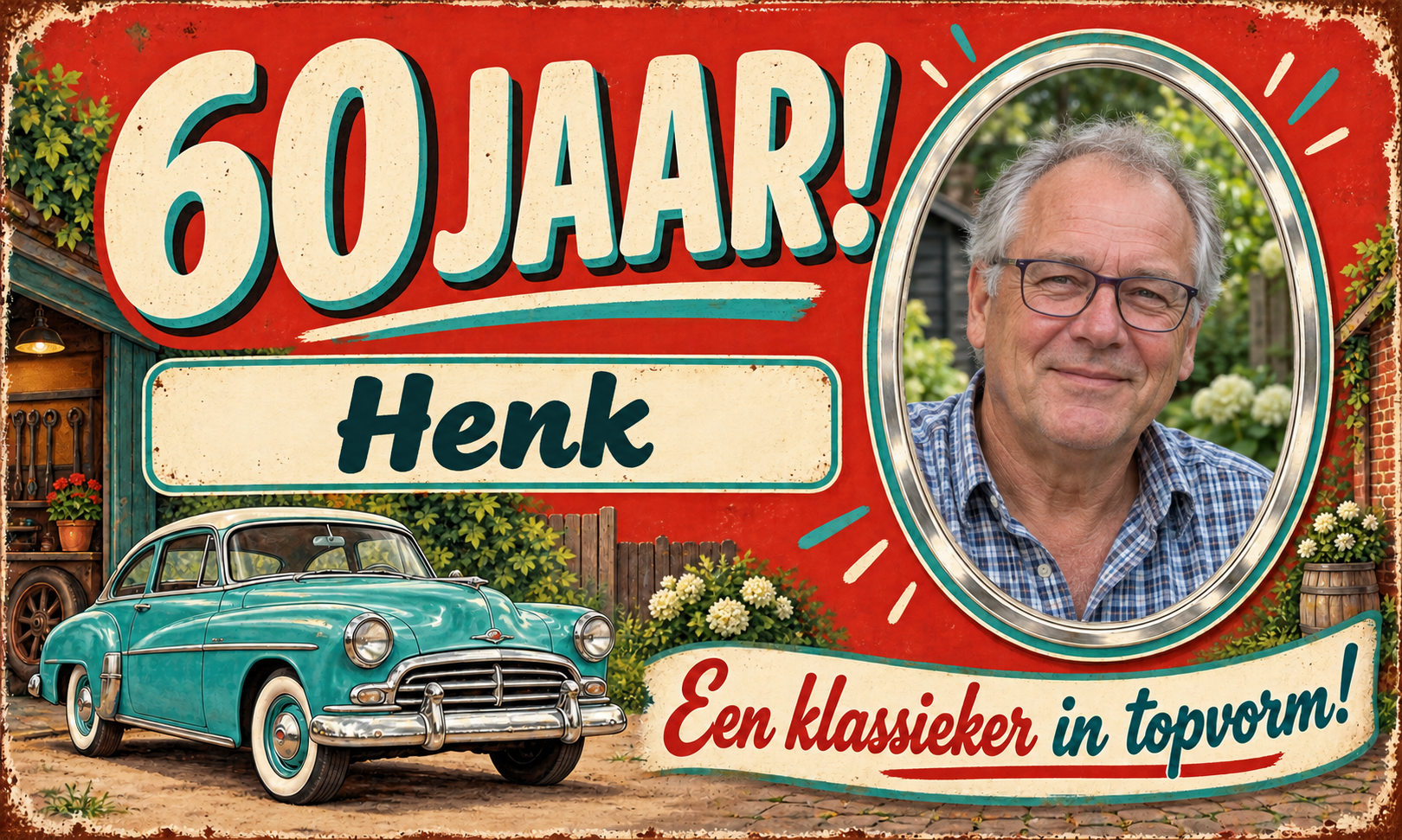 60 jaar spandoek