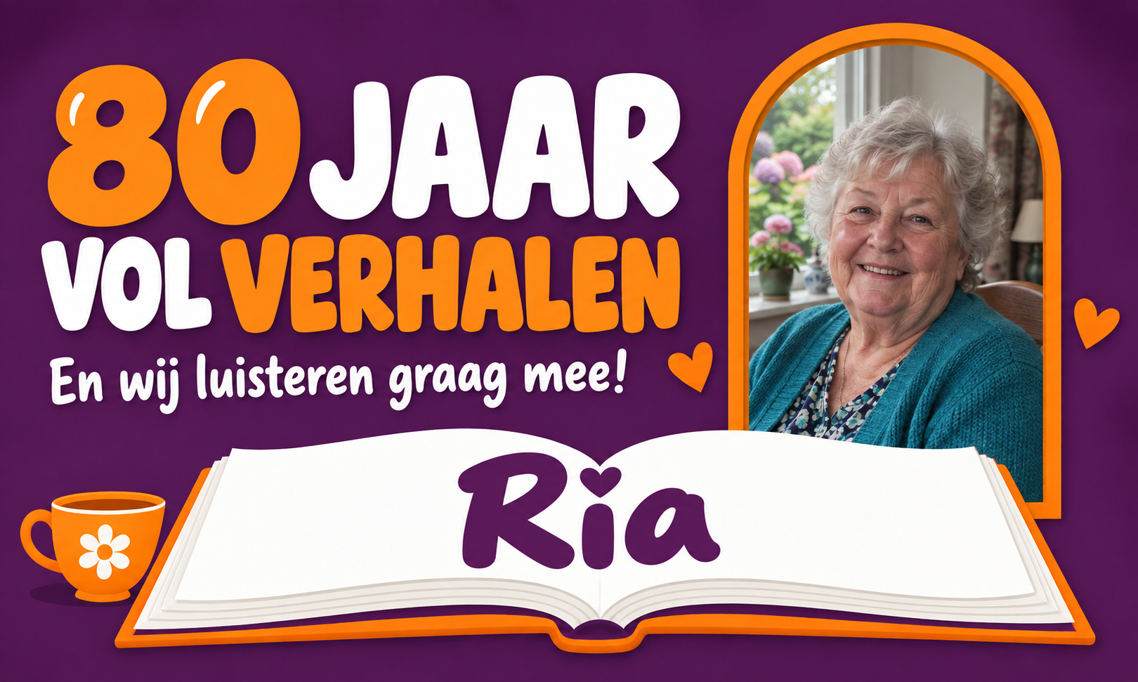80 jaar spandoek