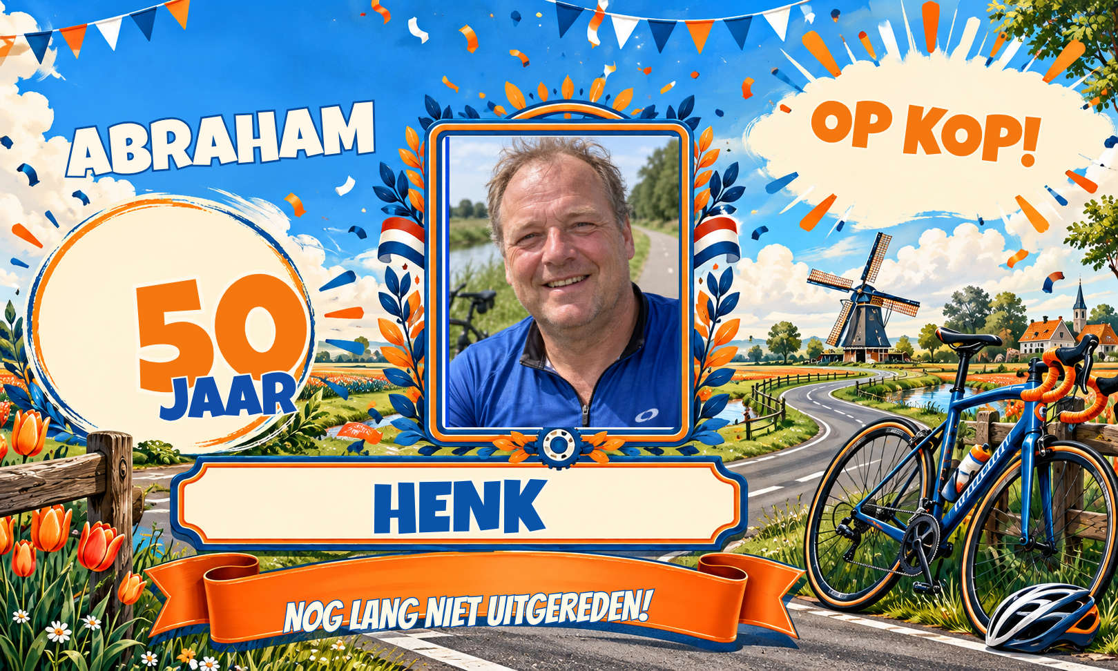Spandoek Abraham · Wielrennen met eigen tekst