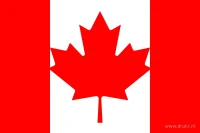De Canadese vlag heeft twee rode zijbanen en een wit middenvlak met een rood esdoornblad met elf punten.