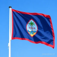 Vlag van Guam aan een mast