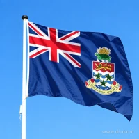 Vlag van Kaaimaneilanden aan een mast