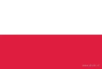 De Poolse vlag heeft twee even brede horizontale banen: wit boven en rood onder.