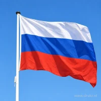Russische vlag aan een mast