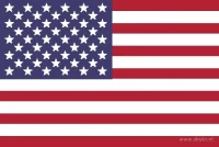 De Amerikaanse vlag heeft dertien afwisselend rode en witte horizontale banen en een blauw veld met vijftig witte sterren aan de hijszijde.