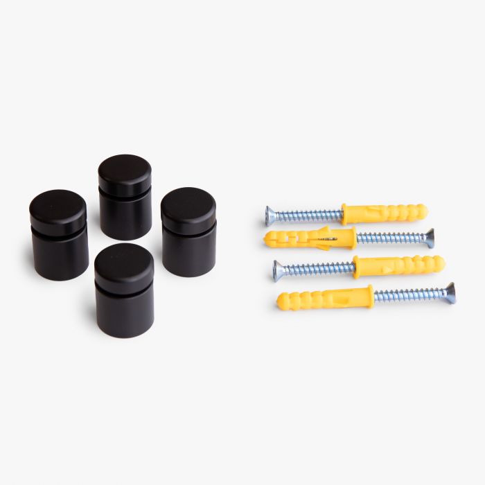 Zijgriphouders aluminium zwart