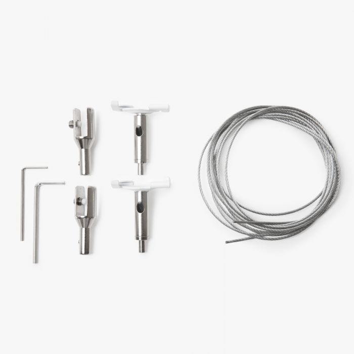 Kabelophangsysteem - systeemplafond - zilver