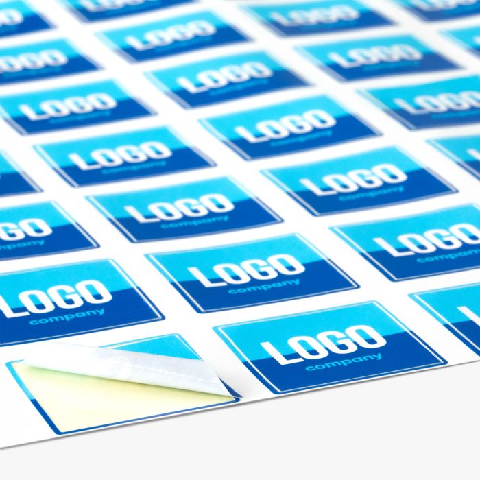 Sticker vierkant / rechthoek