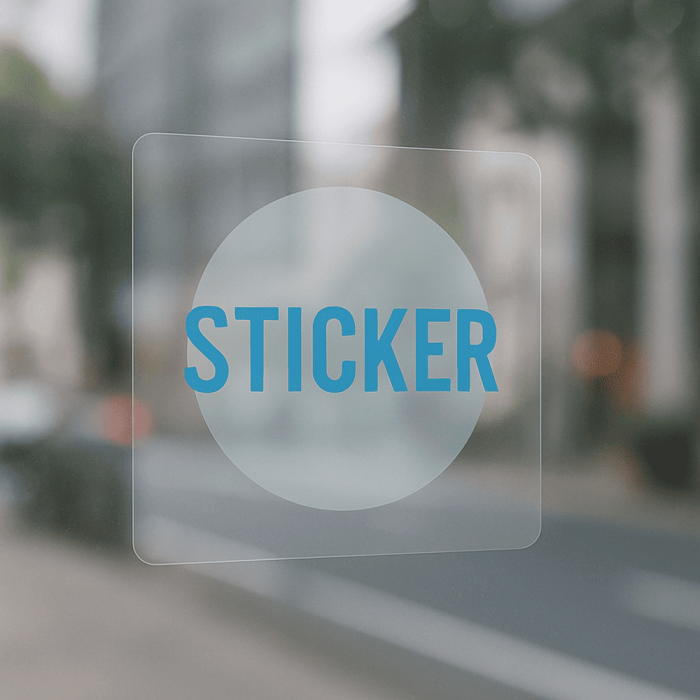 Transparante stickers