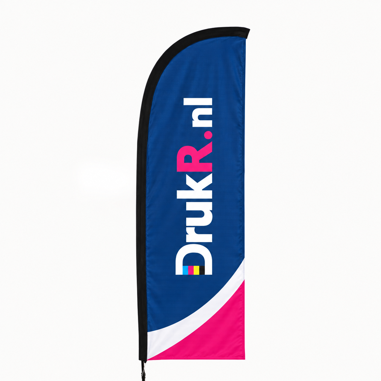 Straightflag zwarte band