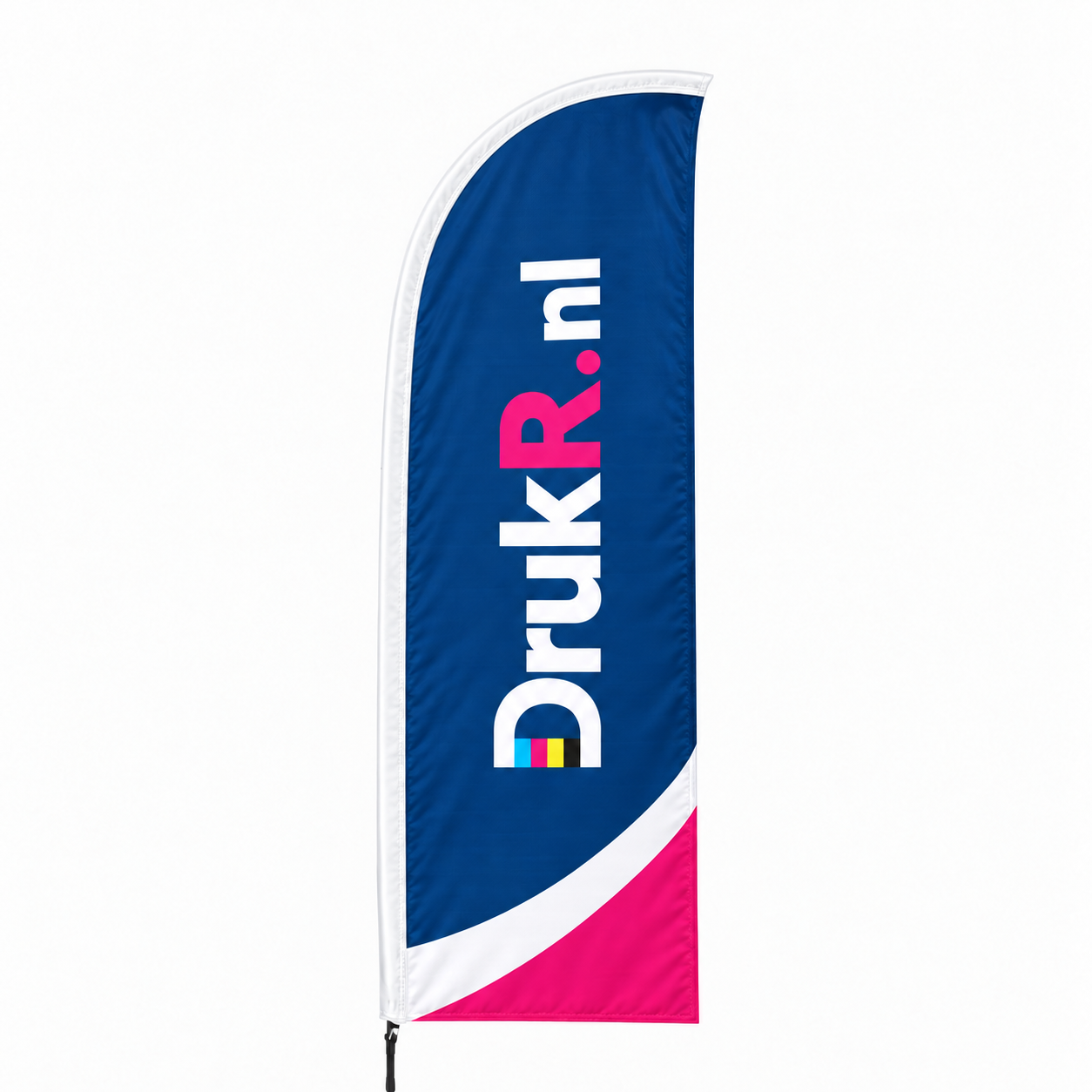 Straightflag witte band
