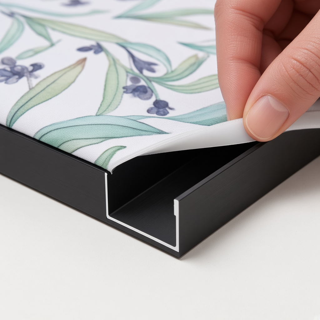 Wandframe unlit pees-profiel detail