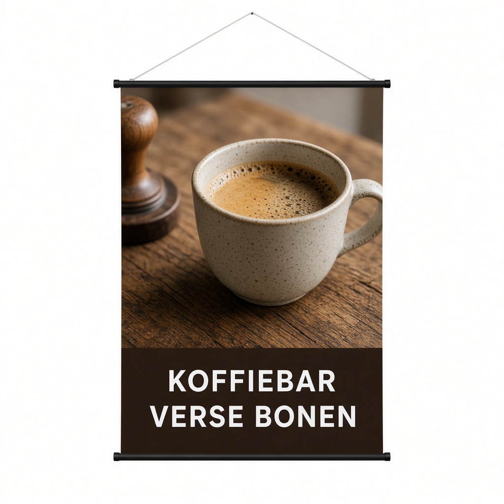 Beursbanner studio koffiebar vierkant