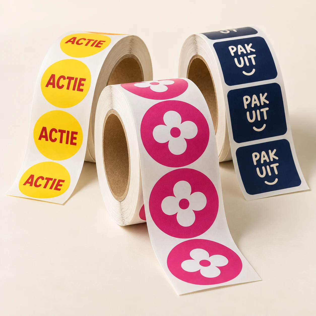 Stickers op rol