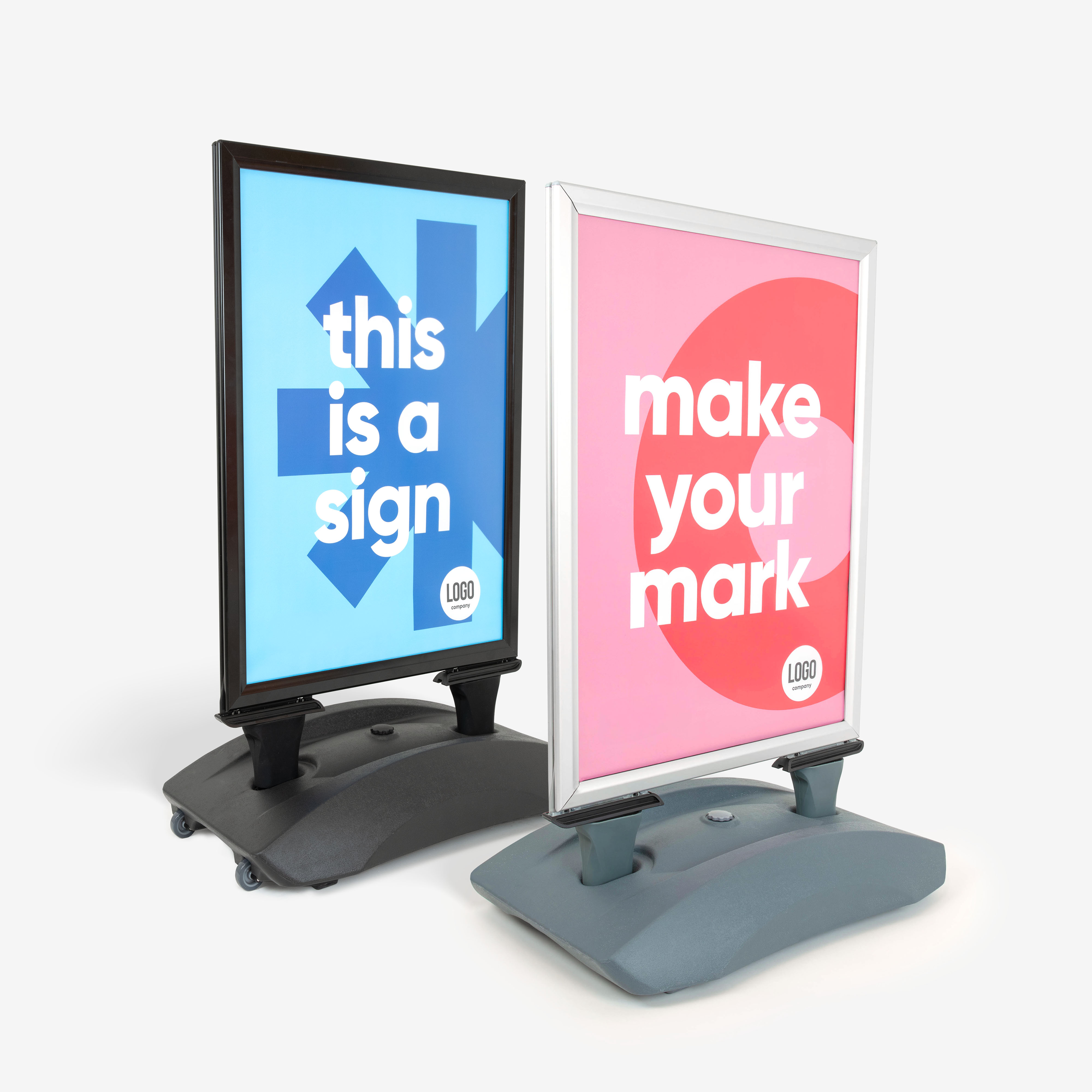 Basic stoepbord met watertank